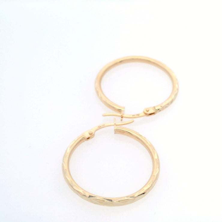 Gold Ladies Earrings (GE-15297)