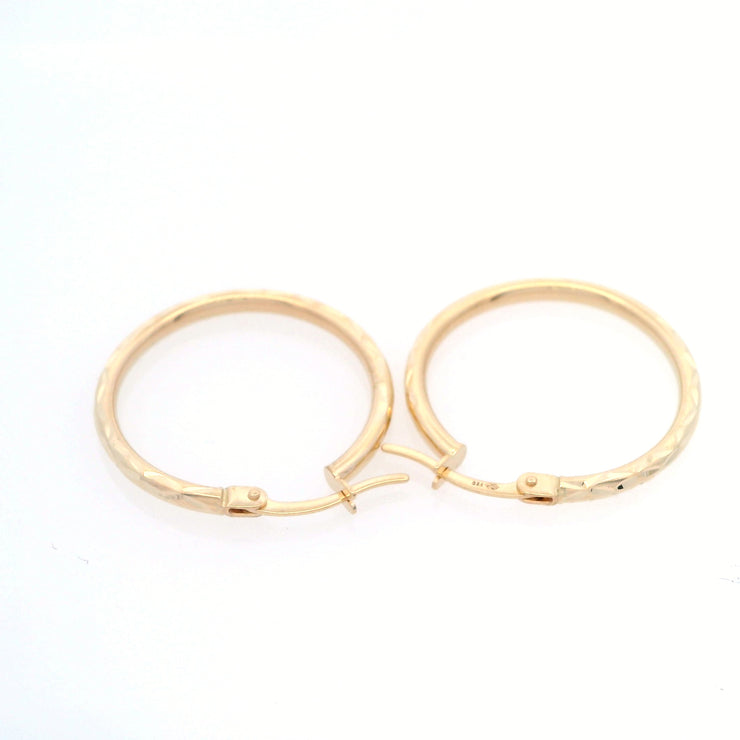 Gold Ladies Earrings (GE-15297)