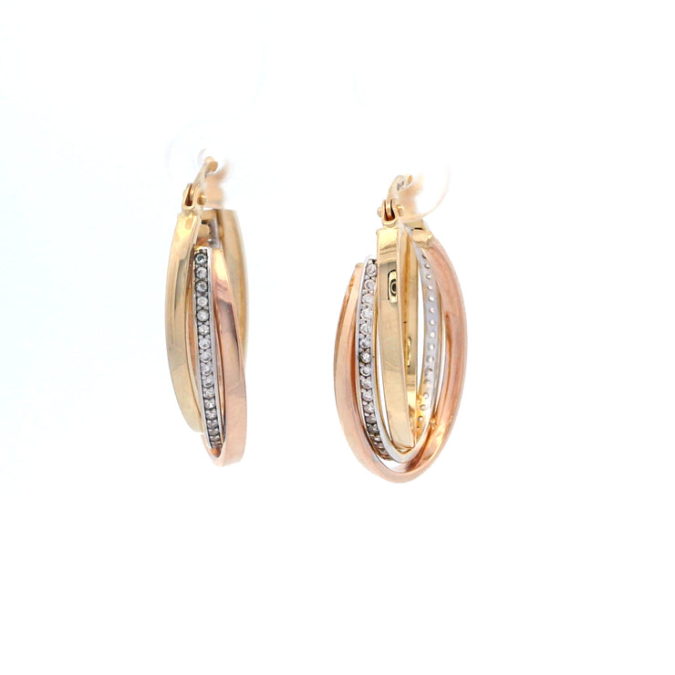 Gold Ladies Earrings (GE-15325)