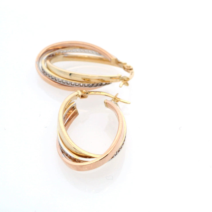 Gold Ladies Earrings (GE-15325)