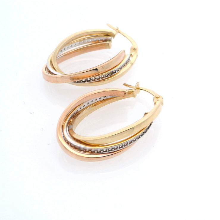 Gold Ladies Earrings (GE-15325)