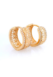 Gold Ladies Earrings (GE-15367)