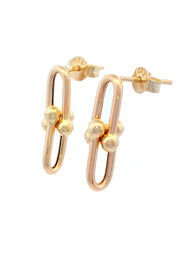 Gold Ladies Earrings (GE-15373)