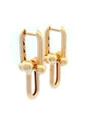 Gold Ladies Earrings (GE-15376)