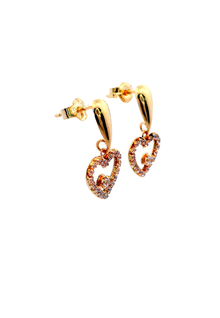 Gold Ladies Earrings (GE-15408)