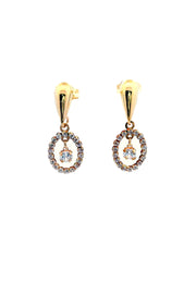 Gold Ladies Earrings (GE-15409)