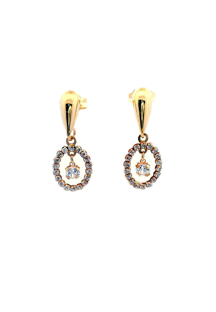 Gold Ladies Earrings (GE-15409)