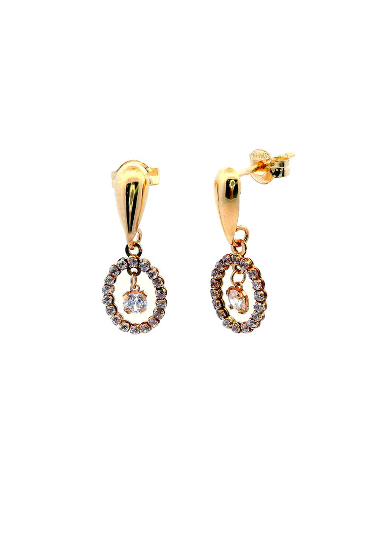 Gold Ladies Earrings (GE-15409)