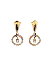 Gold Ladies Earrings (GE-15410)