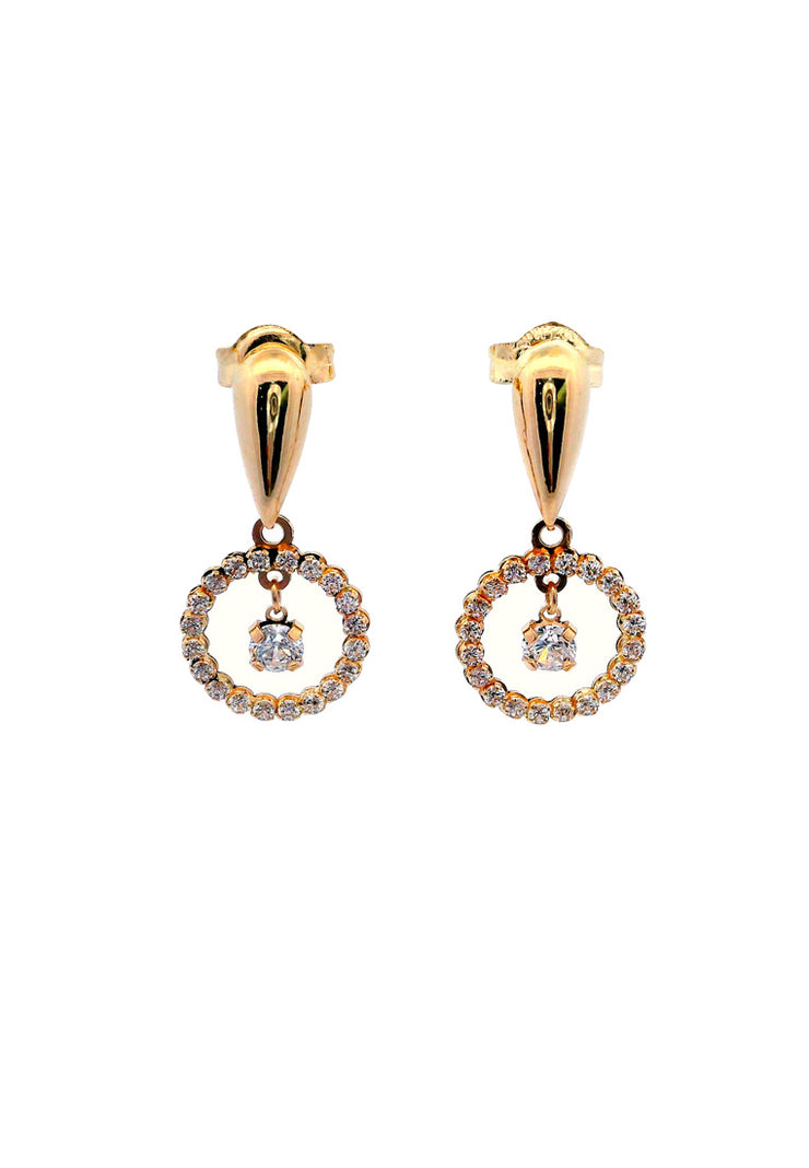 Gold Ladies Earrings (GE-15410)