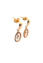 Gold Ladies Earrings (GE-15410)