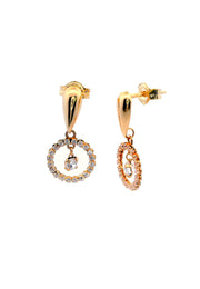 Gold Ladies Earrings (GE-15410)