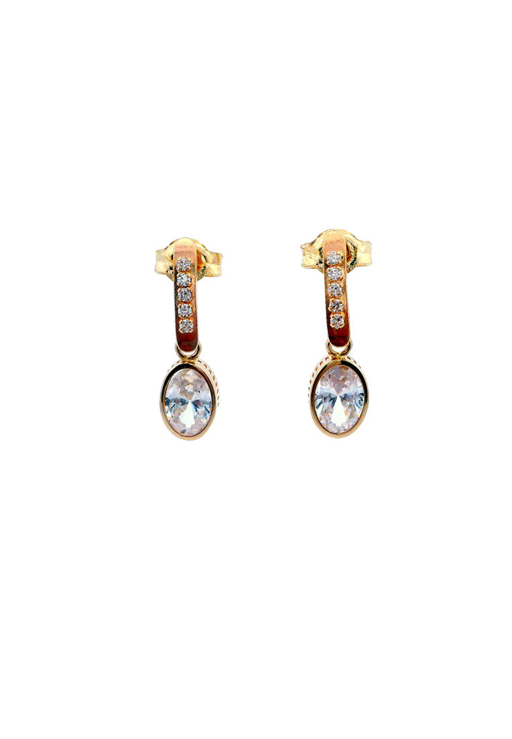 Gold Ladies Earrings (GE-15411)