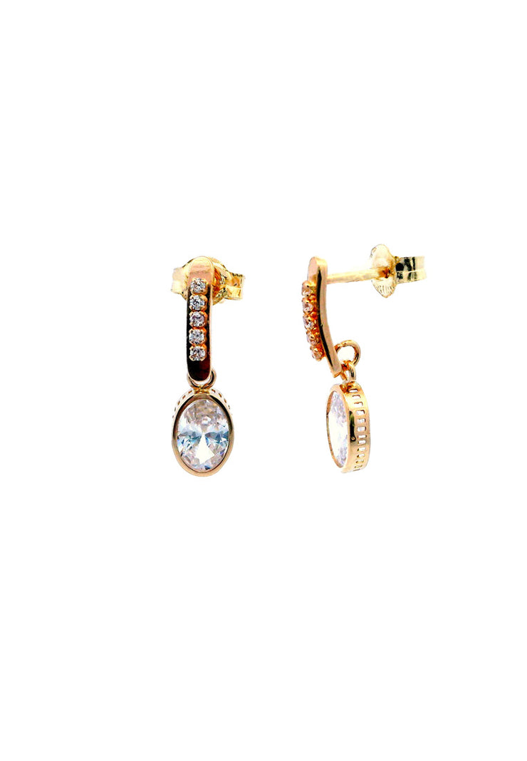 Gold Ladies Earrings (GE-15411)