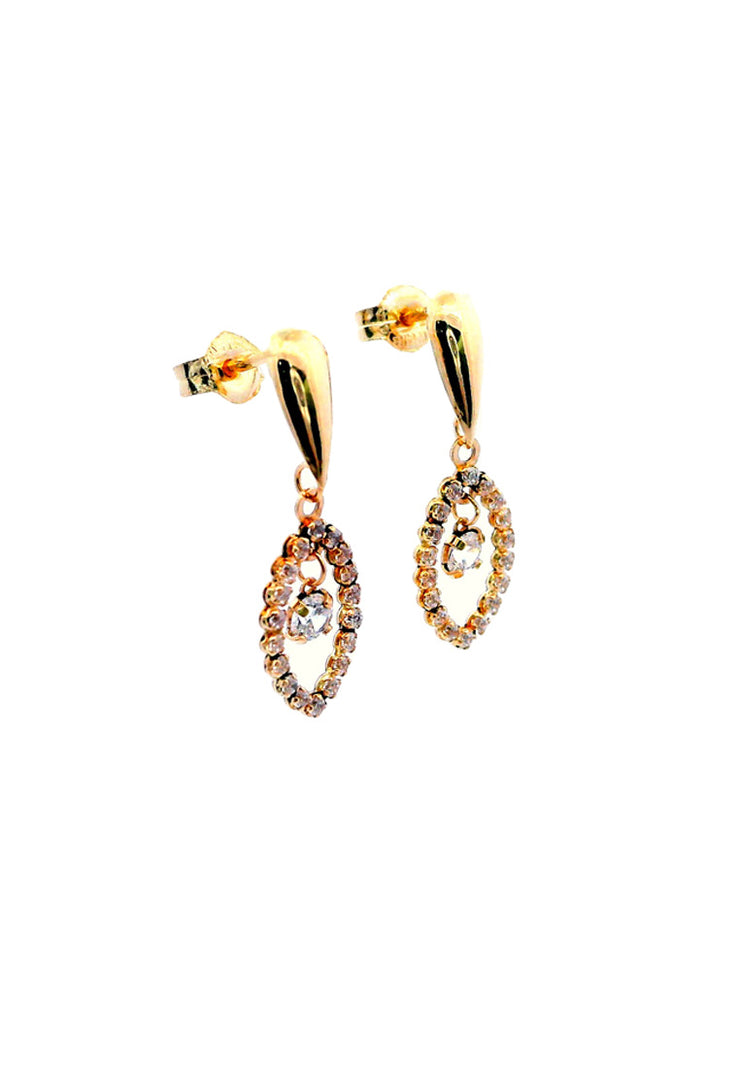 Gold Ladies Earrings (GE-15412)