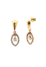 Gold Ladies Earrings (GE-15412)