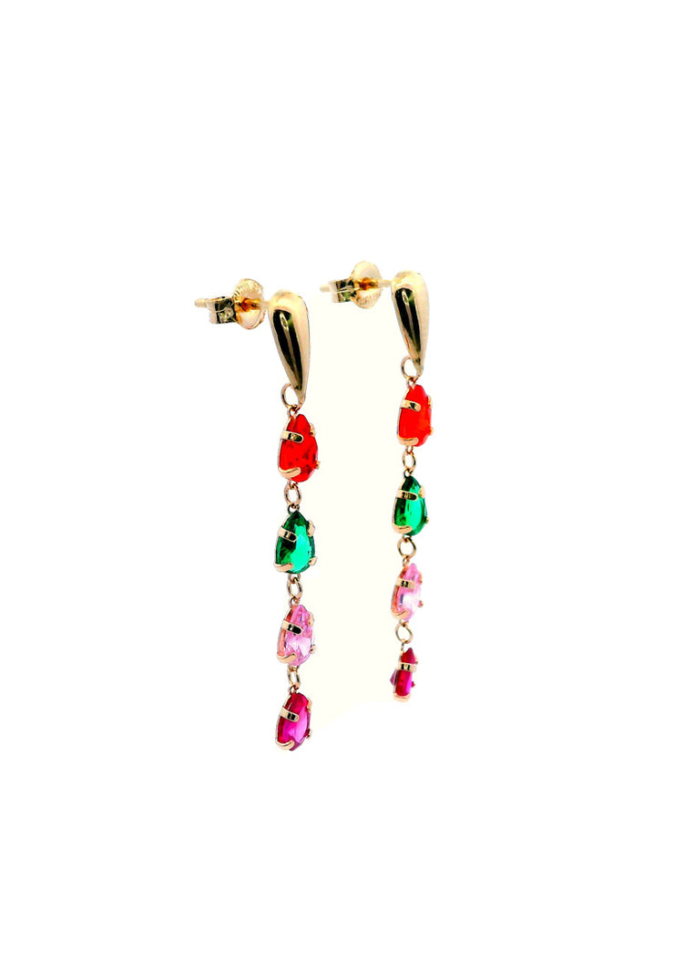 Gold Ladies Earrings (GE-15442)