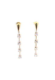 Gold Ladies Earrings (GE-15445)