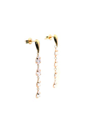 Gold Ladies Earrings (GE-15445)