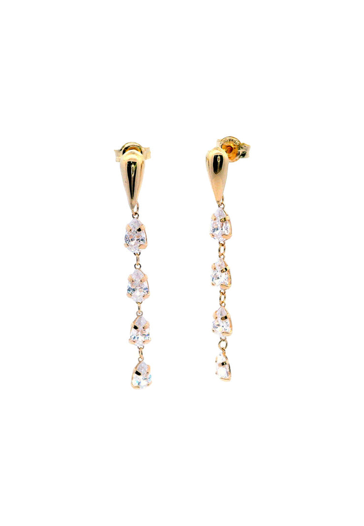 Gold Ladies Earrings (GE-15445)