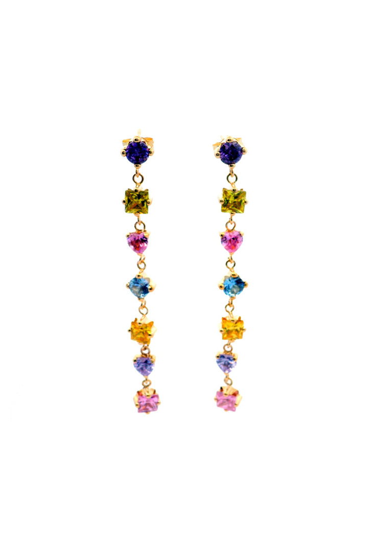 Gold Ladies Earrings (GE-15447)