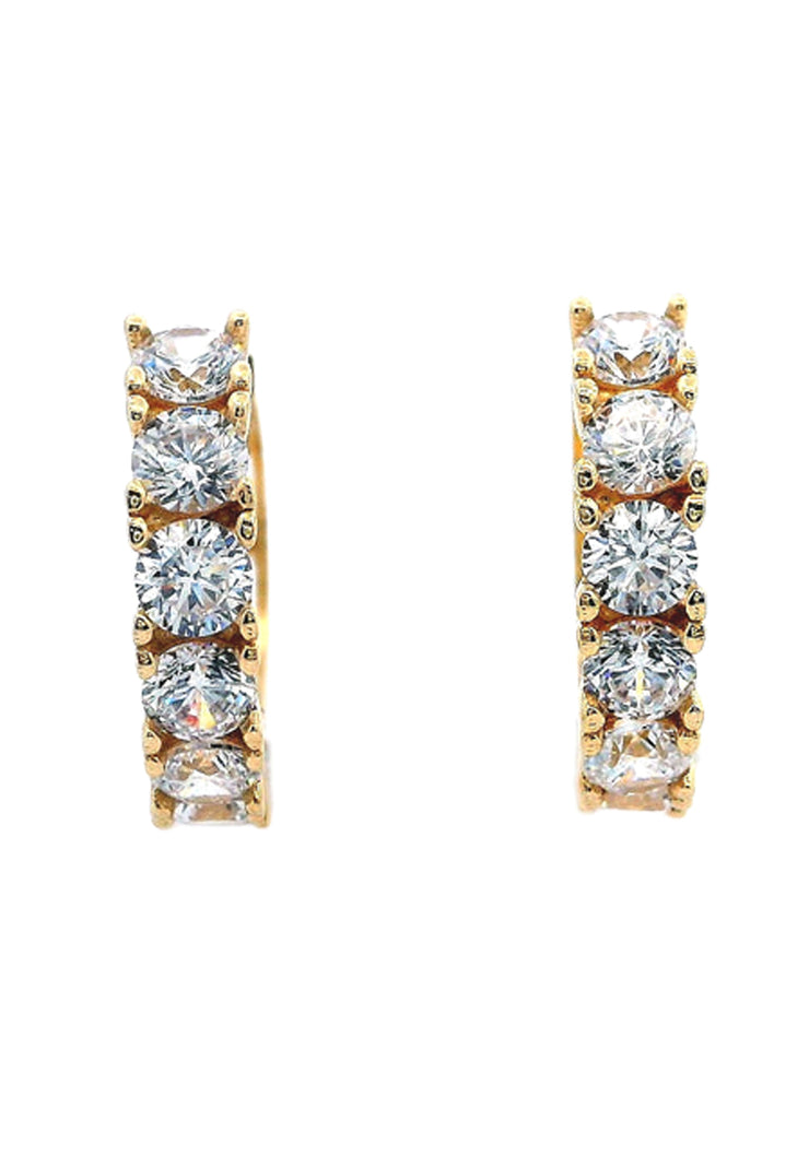 Gold Ladies Earrings (GE-15576)