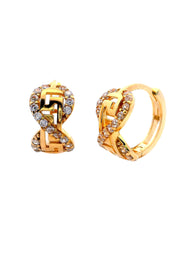 Gold Ladies Earrings (GE-15634)