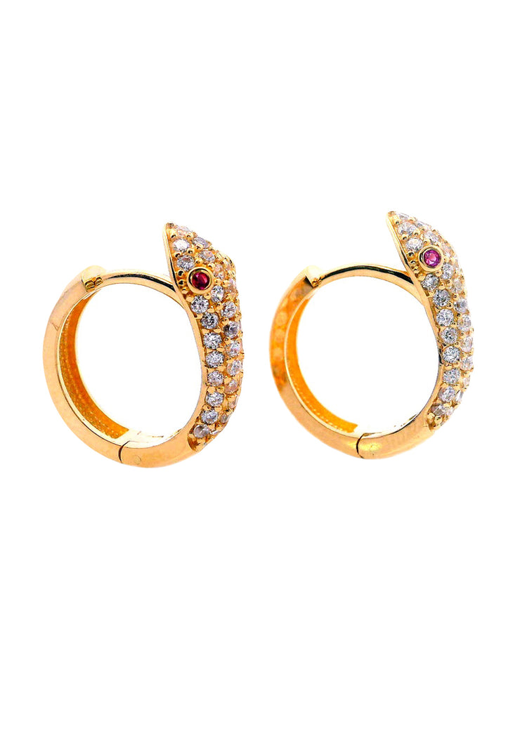 Gold Ladies Earrings (GE-15640)