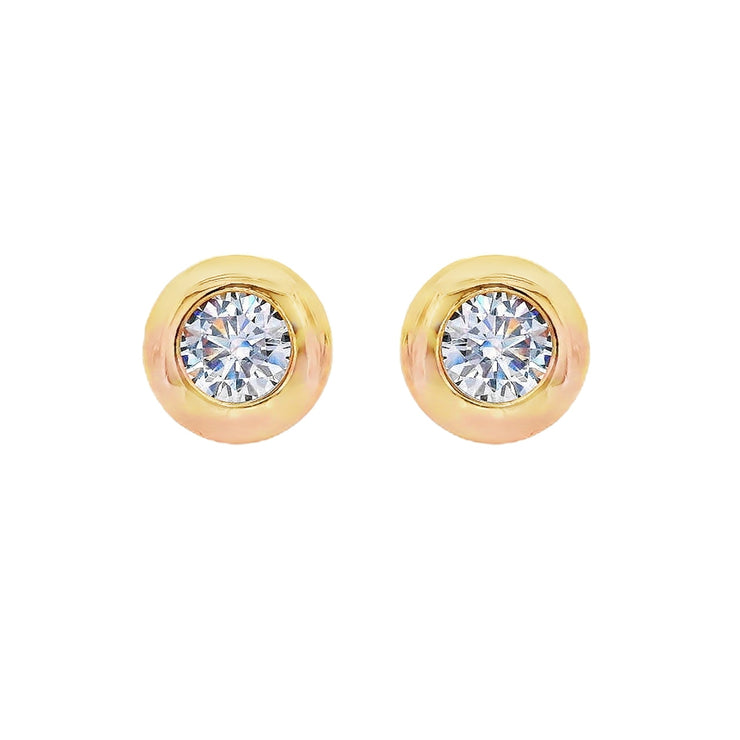 Gold Ladies Earrings (GE-15794)
