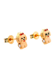 Gold Ladies Earrings (GE-15825)