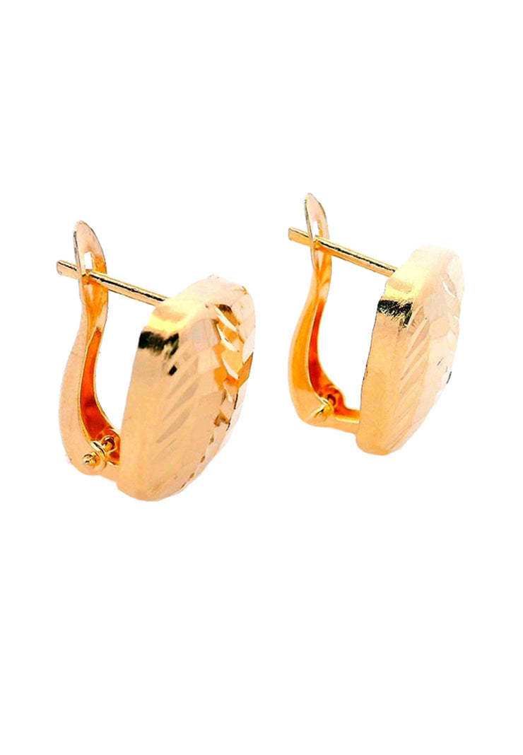 Gold Ladies Earrings (GE-15895)