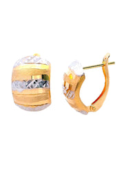 Gold Ladies Earrings (GE-15927)