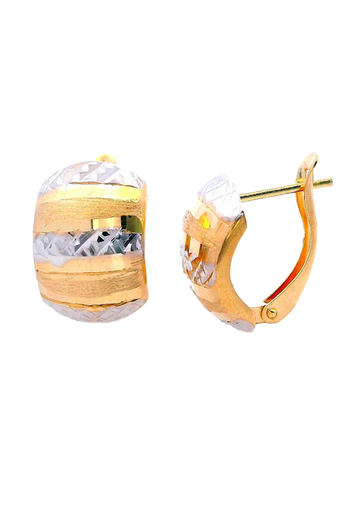 Gold Ladies Earrings (GE-15927)