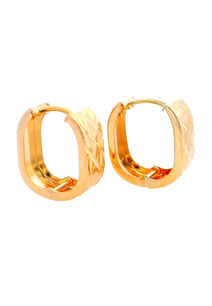 Gold Ladies Earrings (GE-15944)