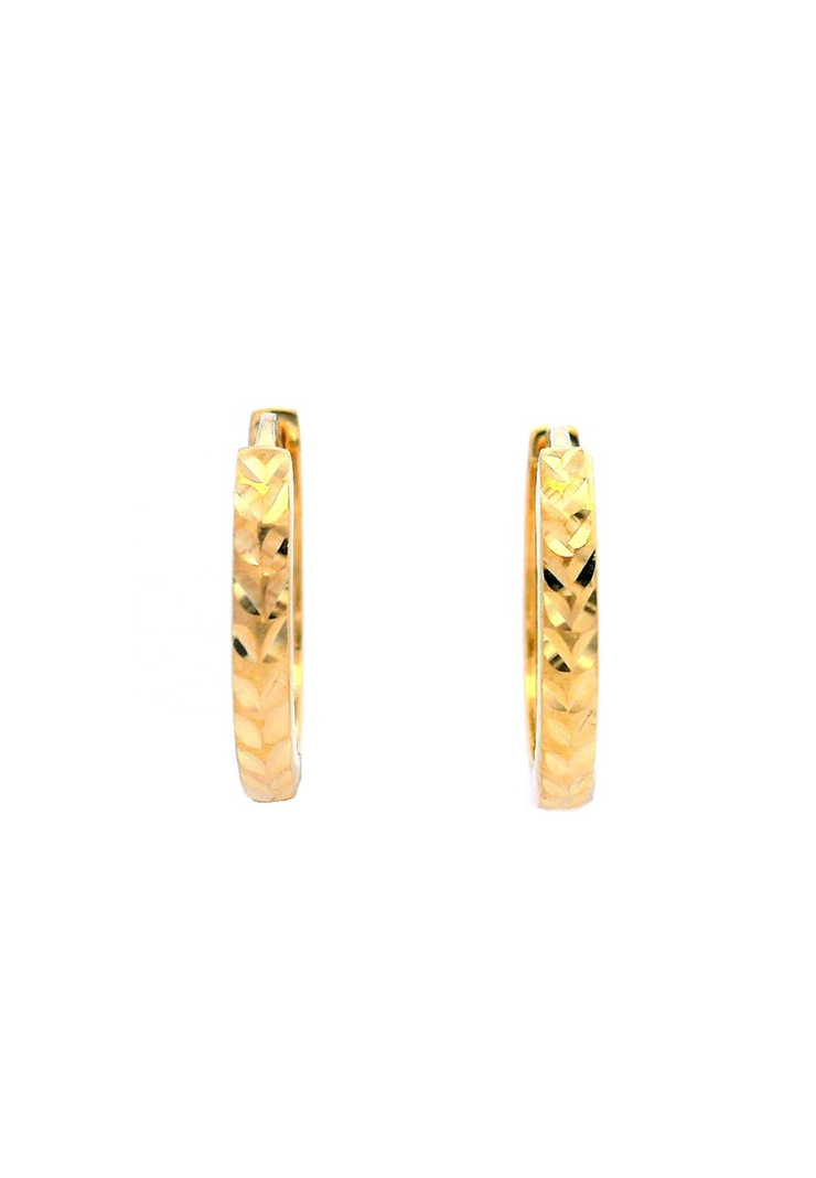 Gold Ladies Earrings (GE-15955)