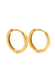 Gold Ladies Earrings (GE-15955)