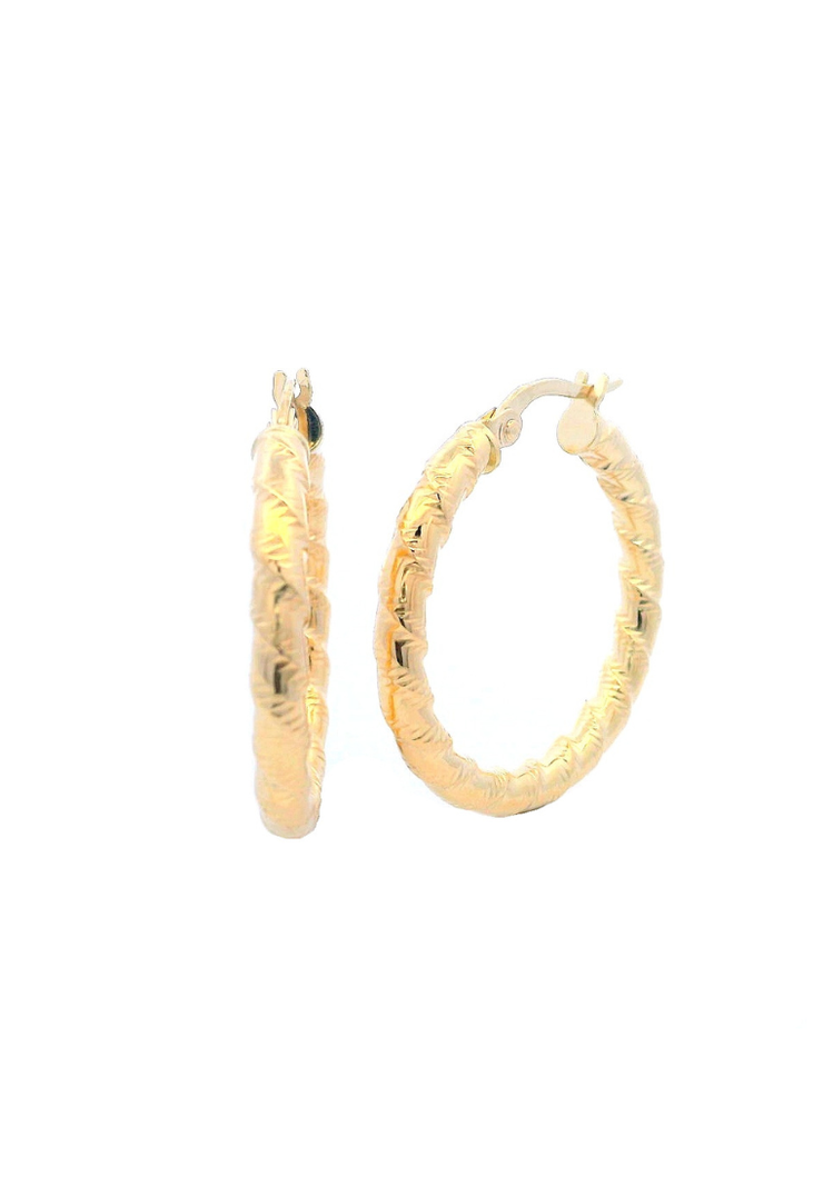 Gold Ladies Earrings (GE-15980)