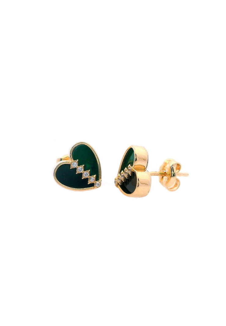 Gold Ladies Earrings (GE-15989)