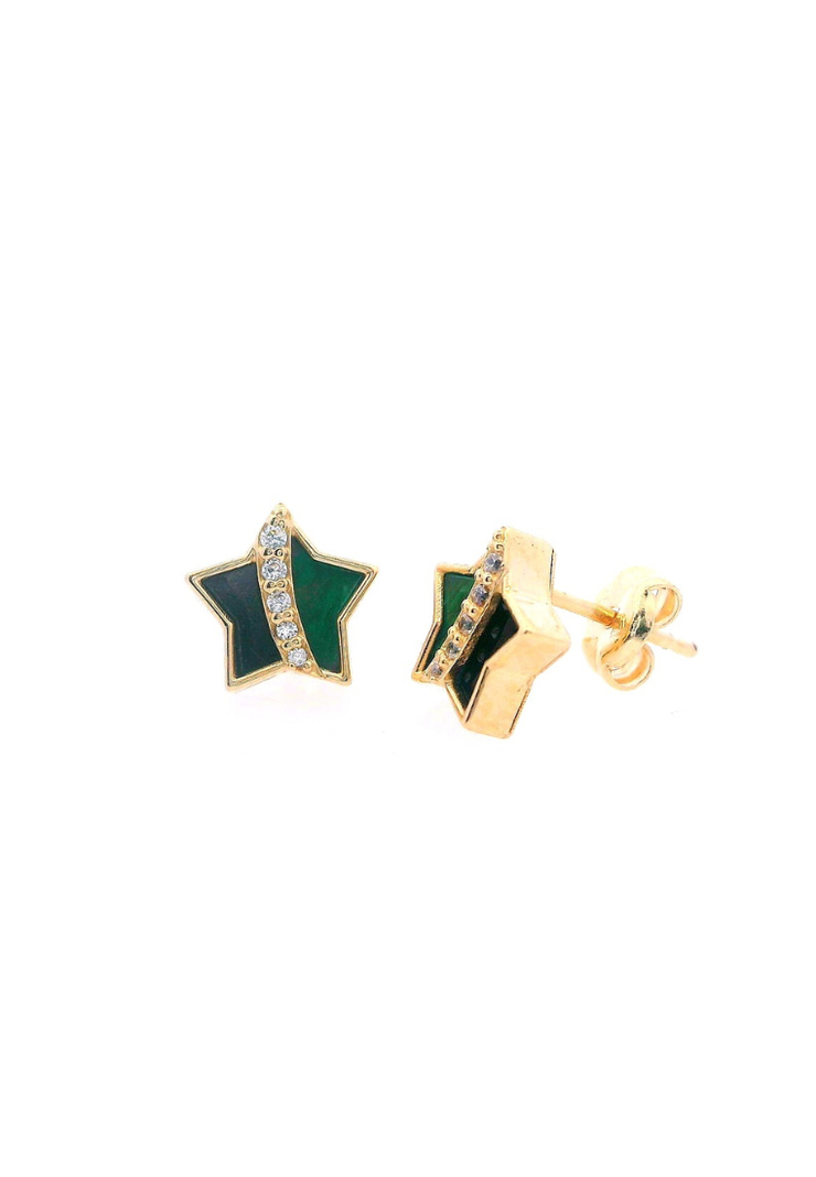 Gold Ladies Earrings (GE-15990)