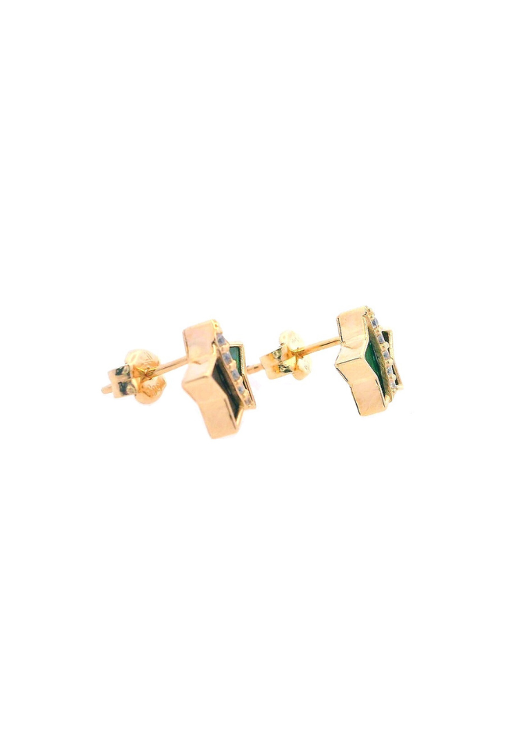 Gold Ladies Earrings (GE-15990)
