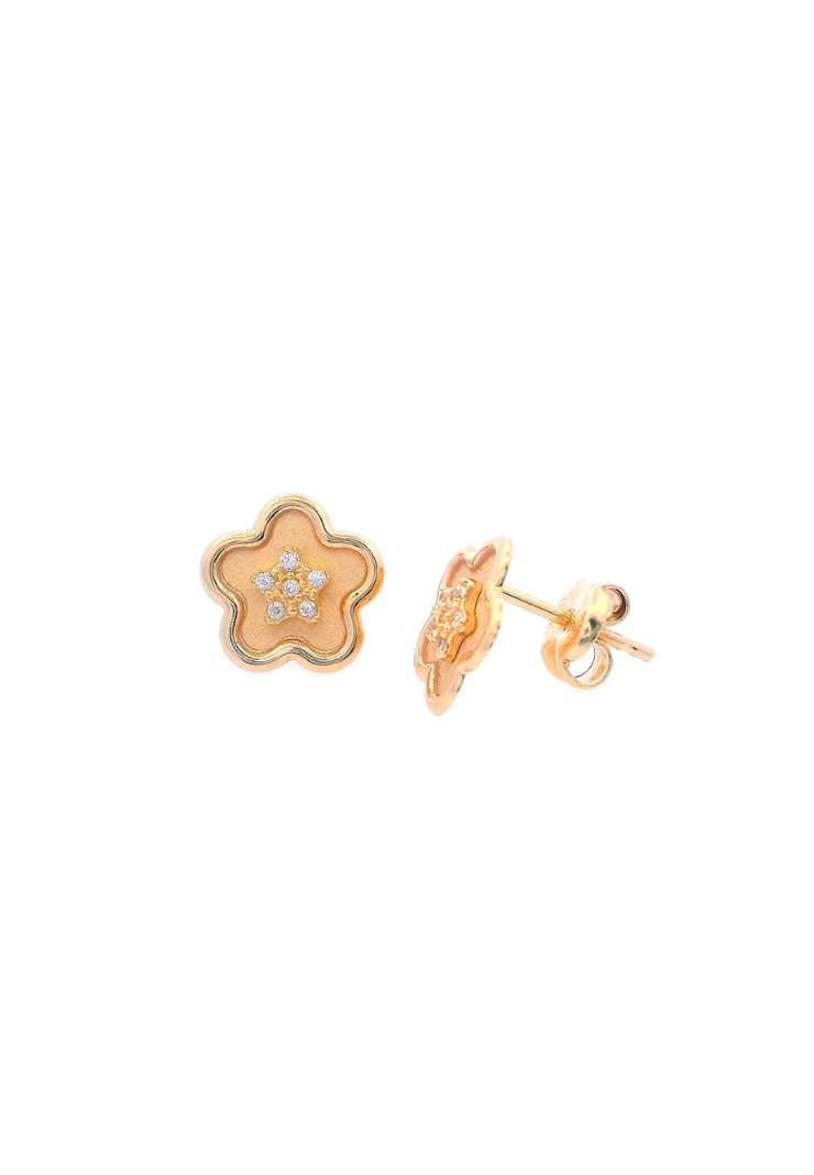 Gold Ladies Earrings (GE-16026)