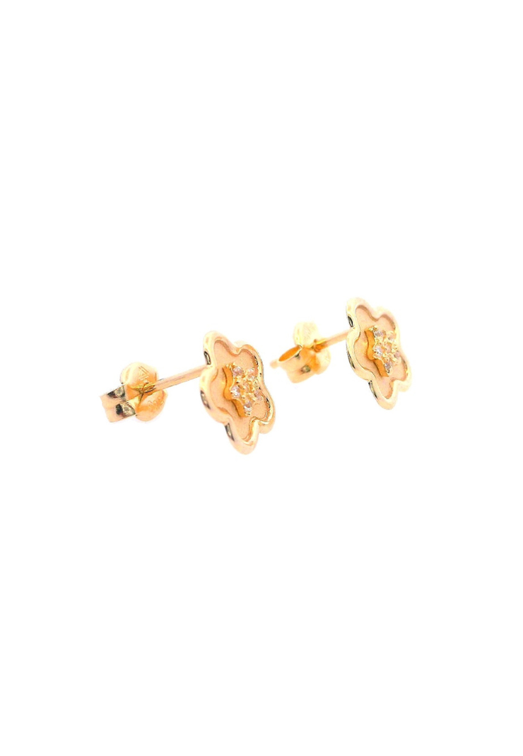 Gold Ladies Earrings (GE-16026)