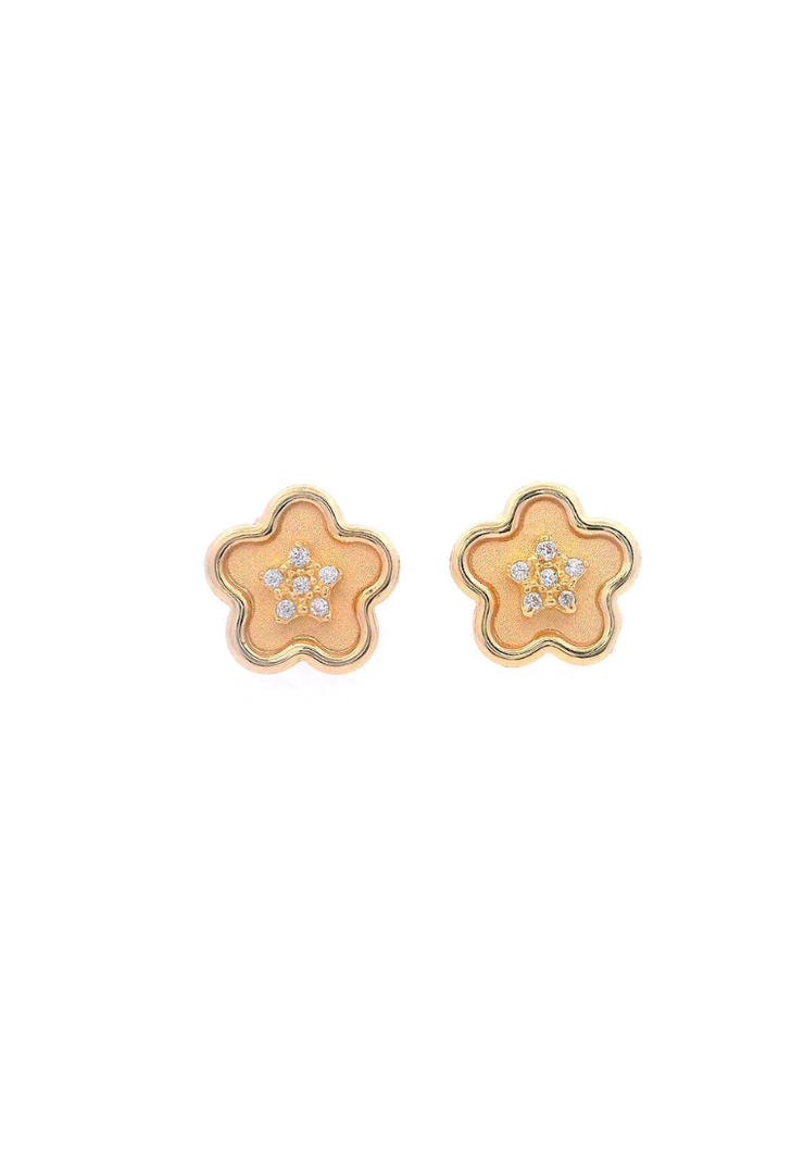 Gold Ladies Earrings (GE-16026)