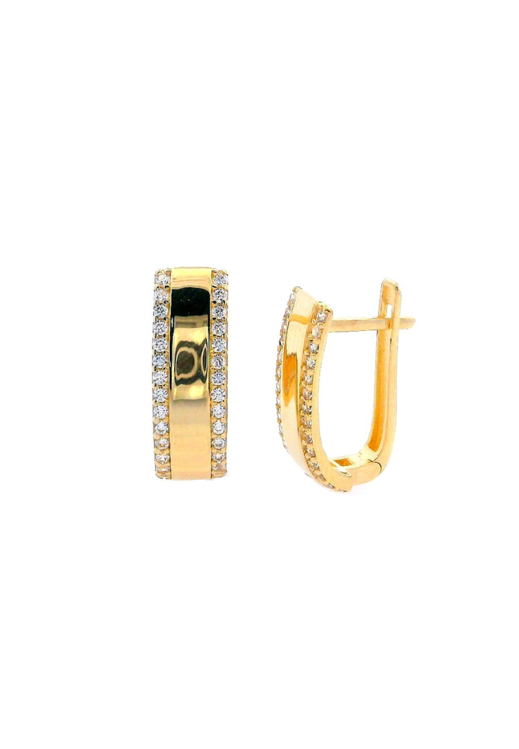 Gold Ladies Earrings (GE-16043)