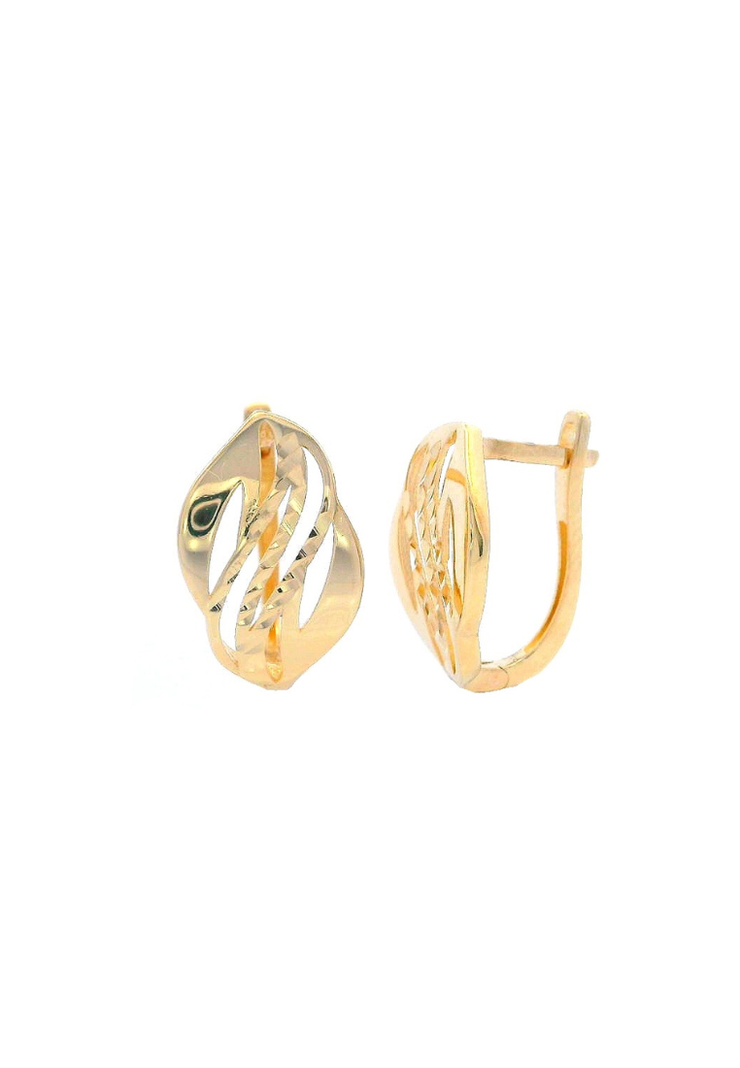 Gold Ladies Earrings (GE-16048)