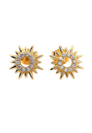 Gold Ladies Earrings (GE-16072)