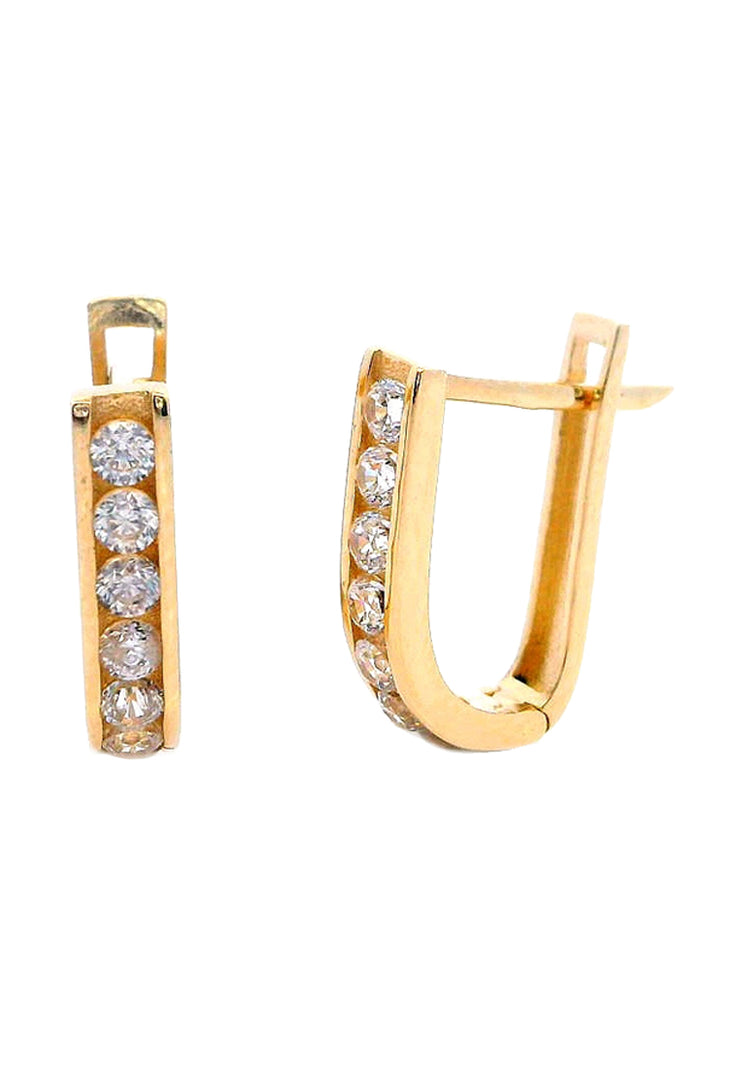 Gold Ladies Earrings (GE-16089)