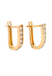Gold Ladies Earrings (GE-16089)