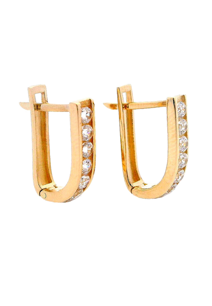 Gold Ladies Earrings (GE-16089)