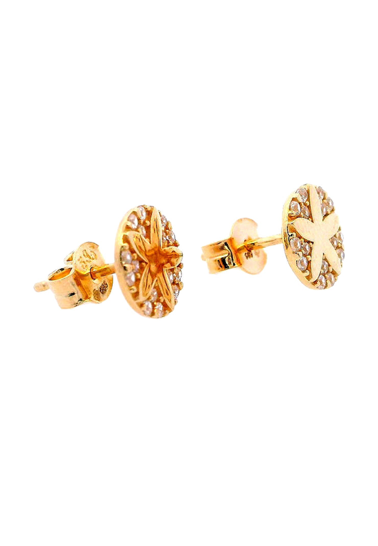 Gold Ladies Earrings (GE-16095)